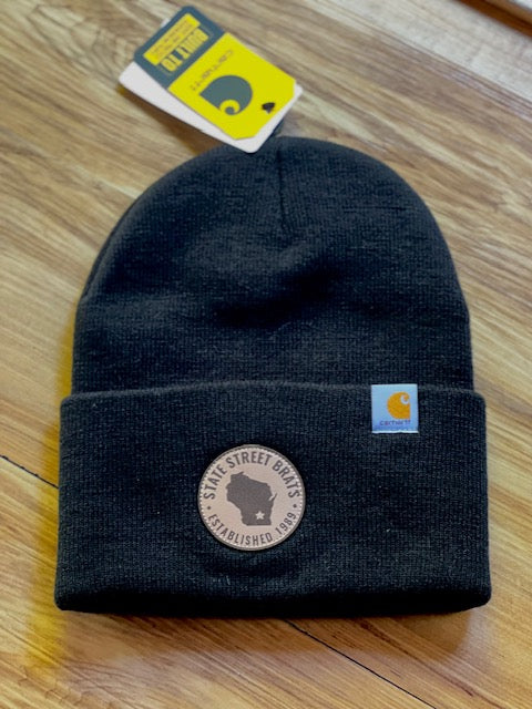 Carhart Leather Patch Beanie